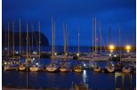 Sailboats at night, Horta